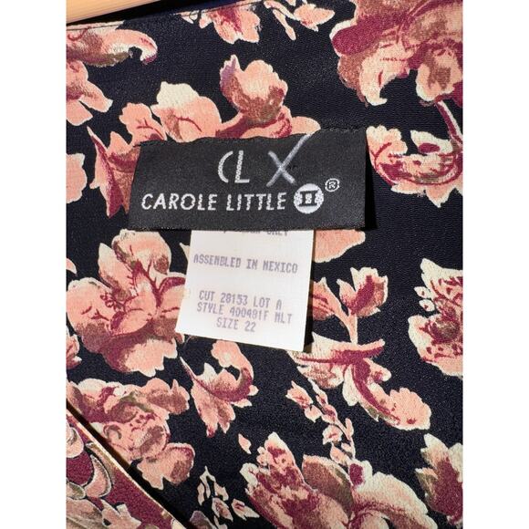 Vintage Carolre Little One Button Cardigan Boho Women's 22 Cottage Artsy Floral - Picture 7 of 8